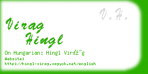 virag hingl business card